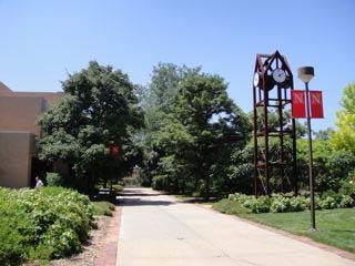 The clock tower on East Campus. Links to larger image.